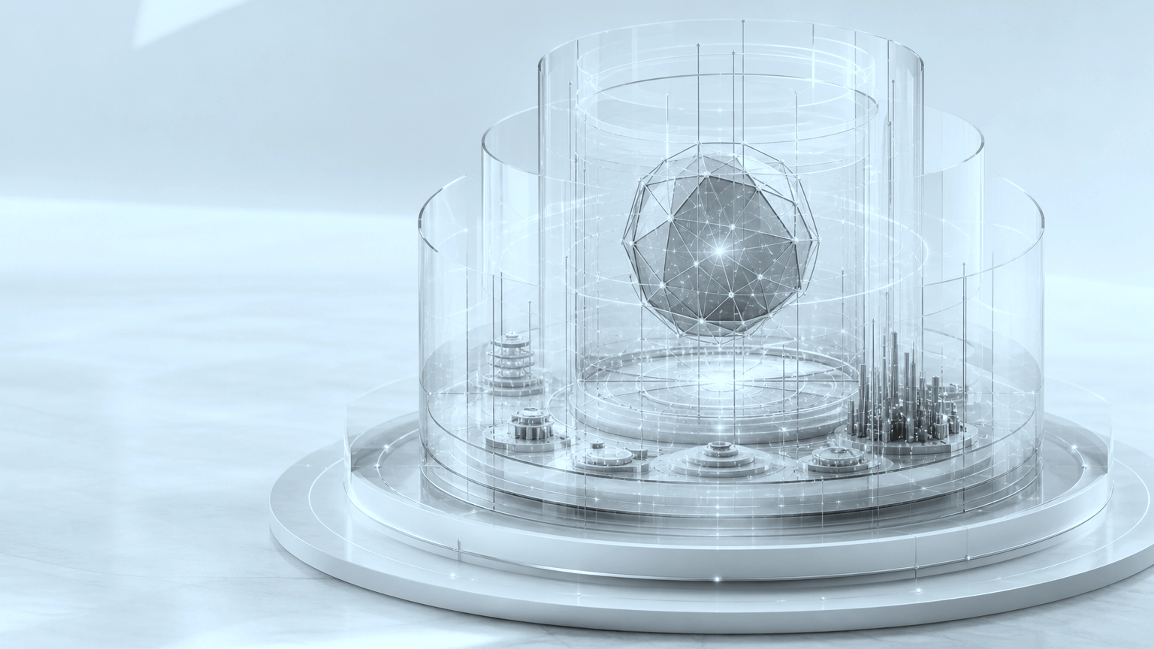 A structured intelligence chamber held within precise institutional boundaries.